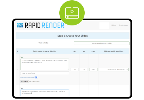 Remixable Rapid Render Video Creator with AI Voice-Overs